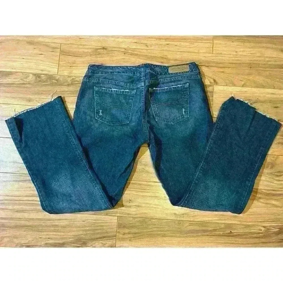 Abercrombie & Fitch Women Blue Jeans 4R Blue Denim Perfect Stretch Straight - Picture 2 of 5